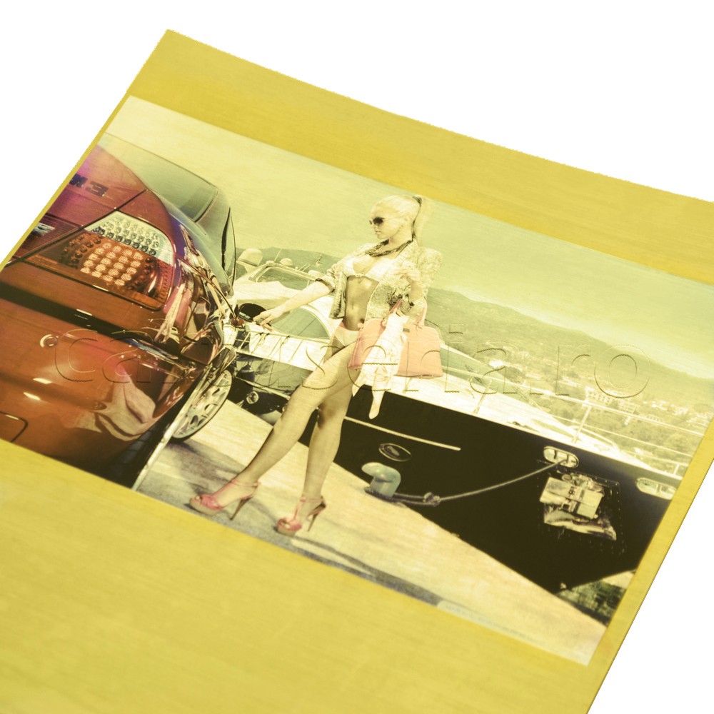 Hartie FOTO aurie A4 cu textura de matase 160g - imagine 3